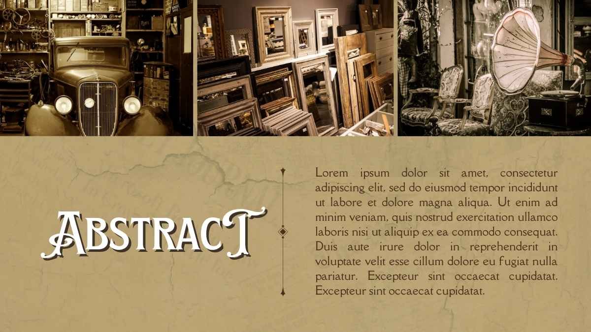 Póster de investigación de estilo Art Nouveau vintage - diapositiva 5