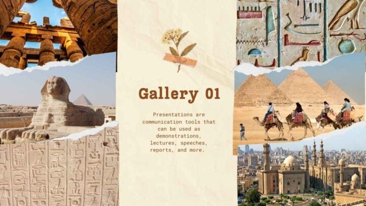 Vintage Collage History Lesson Plan. Free Presentation Template ...