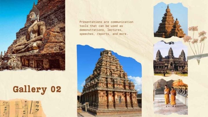 Vintage Collage History Lesson Plan. Free Presentation Template ...