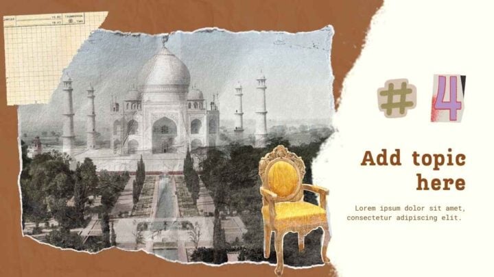 Vintage Collage History Lesson Plan. Free Presentation Template ...