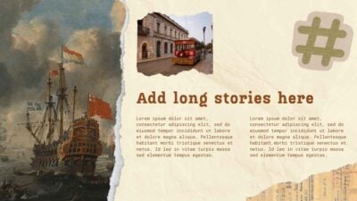 Vintage Collage History Lesson Plan. Free Presentation Template ...