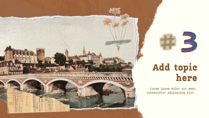 Vintage Collage History Lesson Plan. Free Presentation Template ...