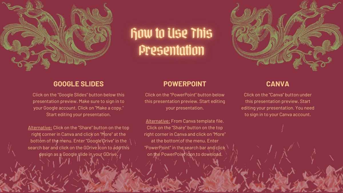 Vintage Dragon Ancestry Minitheme Slides - slide 2