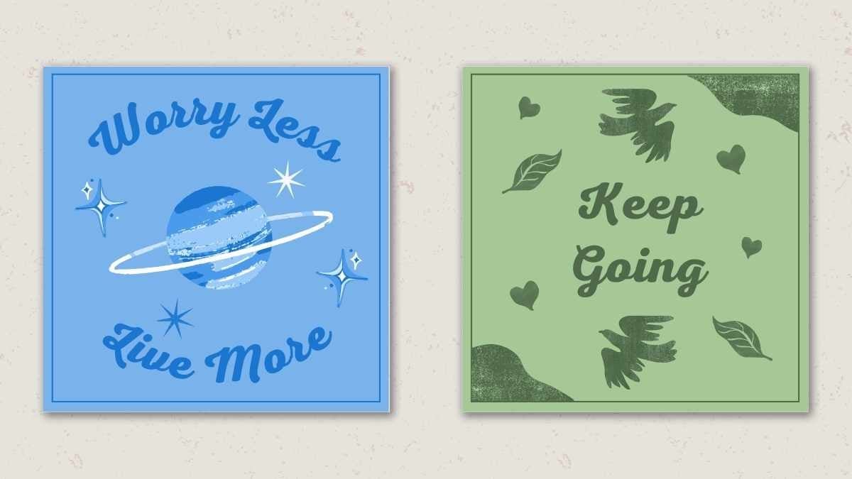 Vintage Illustrated Daily Mindset Flashcards - slide 4
