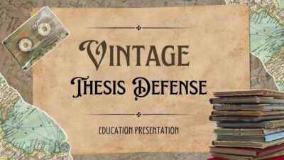Vintage Illustrated Thesis Defense
