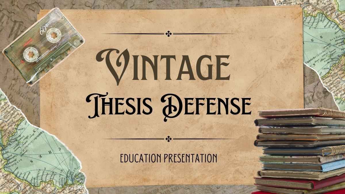 Vintage Illustrated Thesis Defense - slide 0