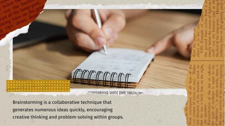 Vintage Scrapbook Brainstorm . Free PPT & Google Slides Template ...