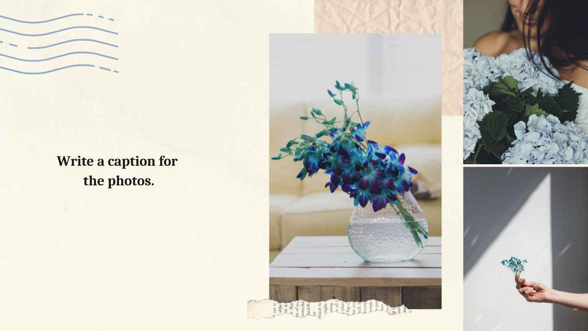 Vintage Scrapbook style Floral pattern Slides - slide 11