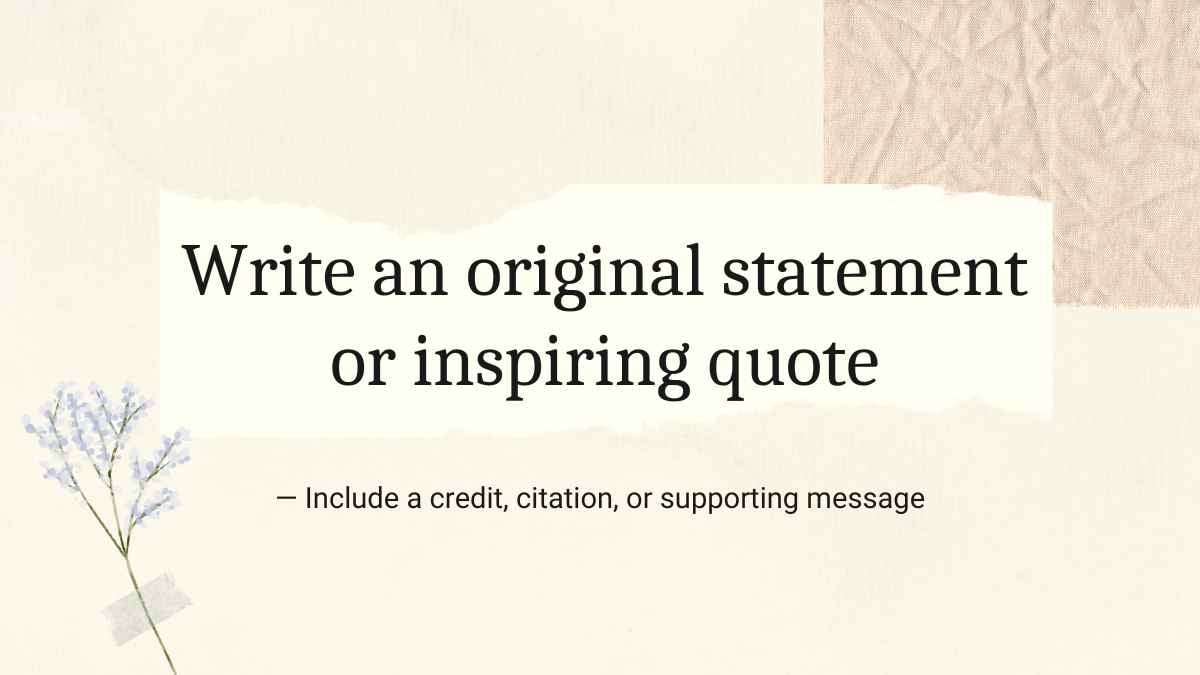 Vintage Scrapbook style Floral pattern Slides - slide 12