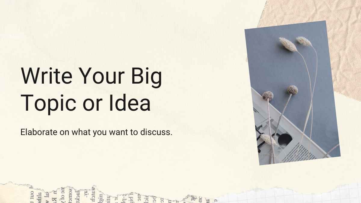 Vintage Scrapbook style Floral pattern Slides - slide 15