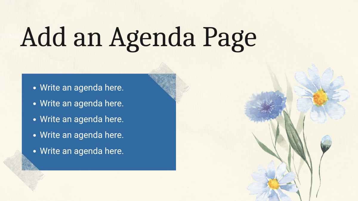 Vintage Scrapbook style Floral pattern Slides - slide 2