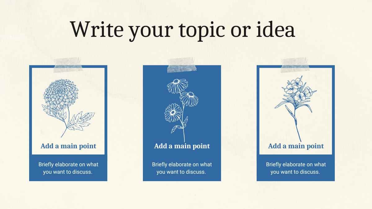 Vintage Scrapbook style Floral pattern Slides - slide 3