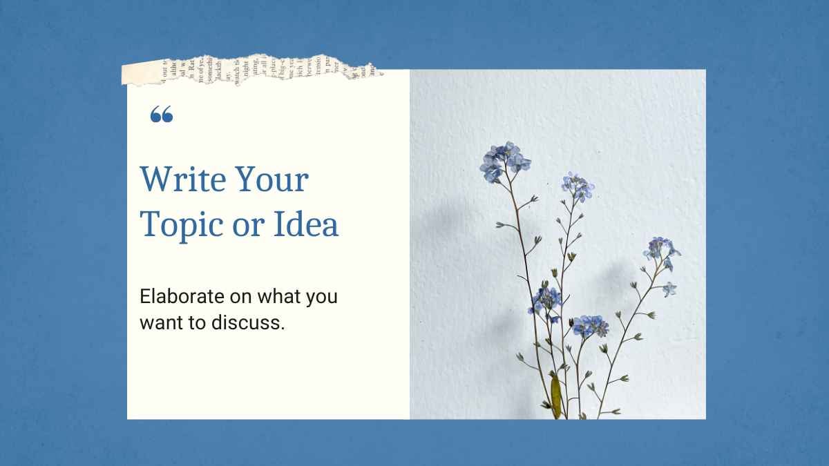 Vintage Scrapbook style Floral pattern Slides - slide 5