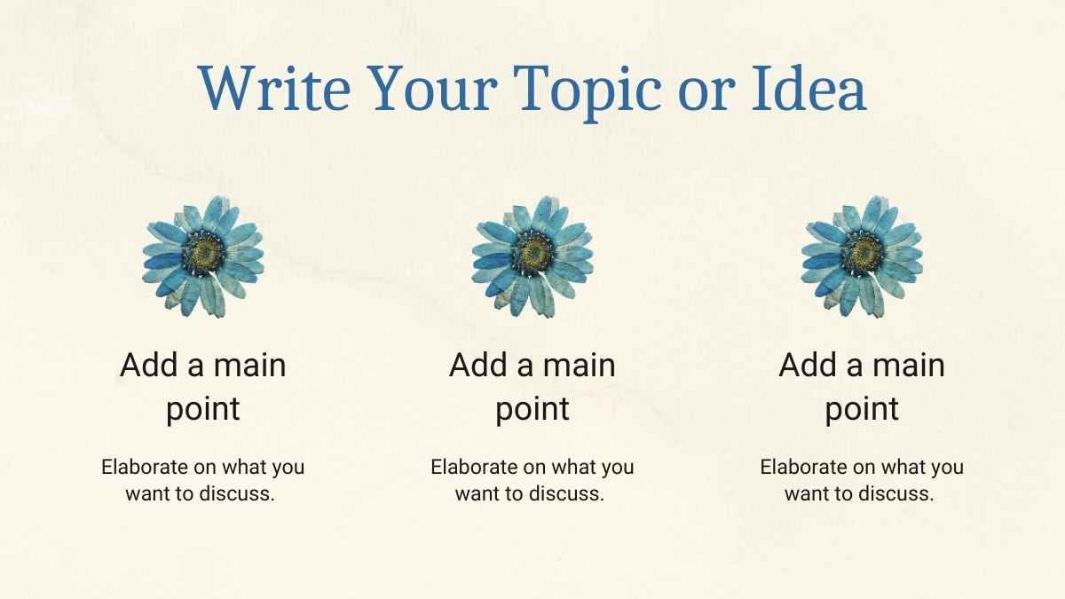 Vintage Scrapbook style Floral pattern Slides - slide 7