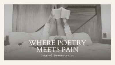 Vintage Where Poetry Meets Pain Slides
