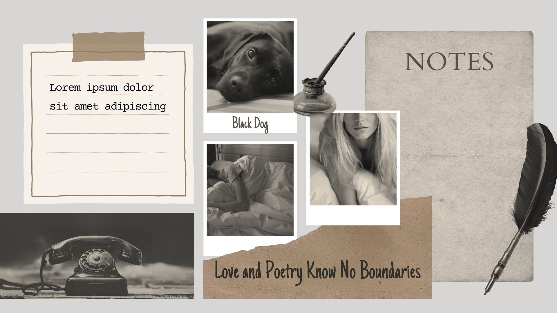 Vintage Where Poetry Meets Pain Slides - slide 10