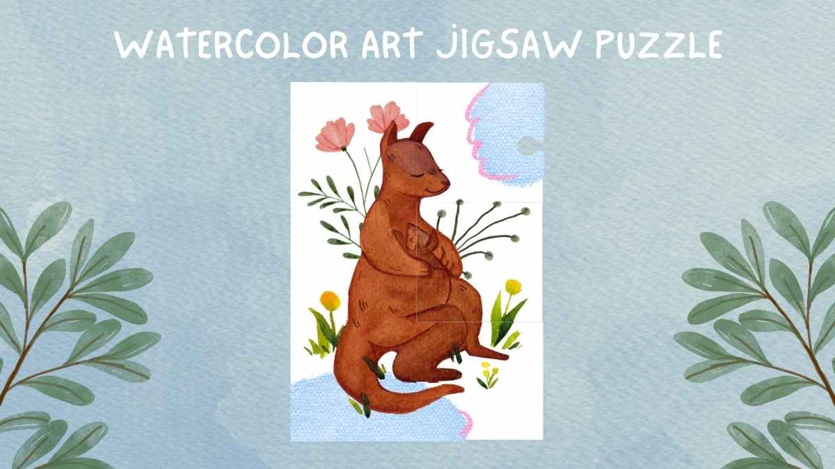 Watercolor Art Jigsaw Puzzle Tabletop - slide 9