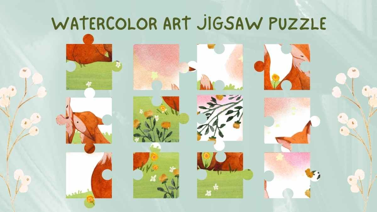 Watercolor Art Jigsaw Puzzle Tabletop - slide 10