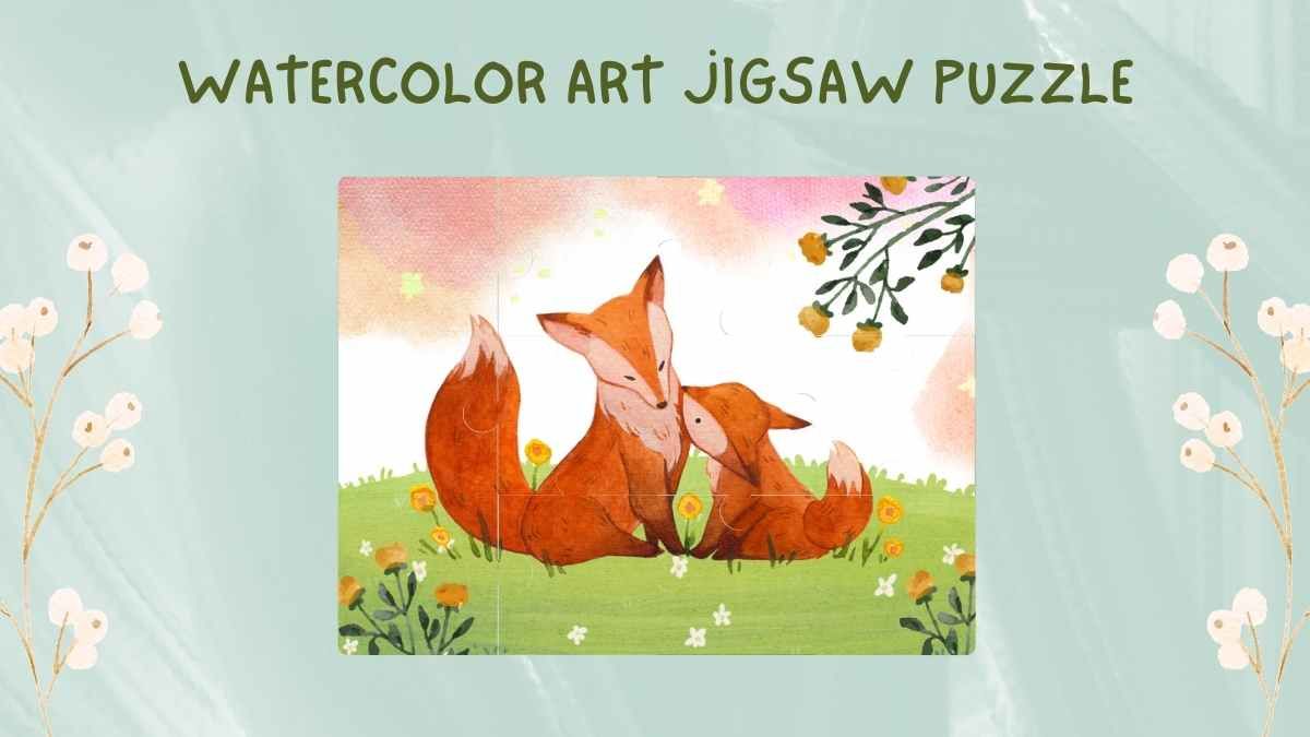 Watercolor Art Jigsaw Puzzle Tabletop - slide 11
