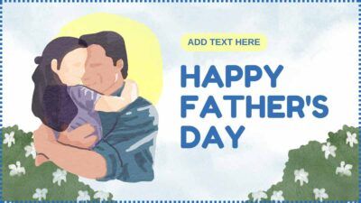 Slides Carnival Google Slides and PowerPoint Template Watercolor Happy Father's Day 2
