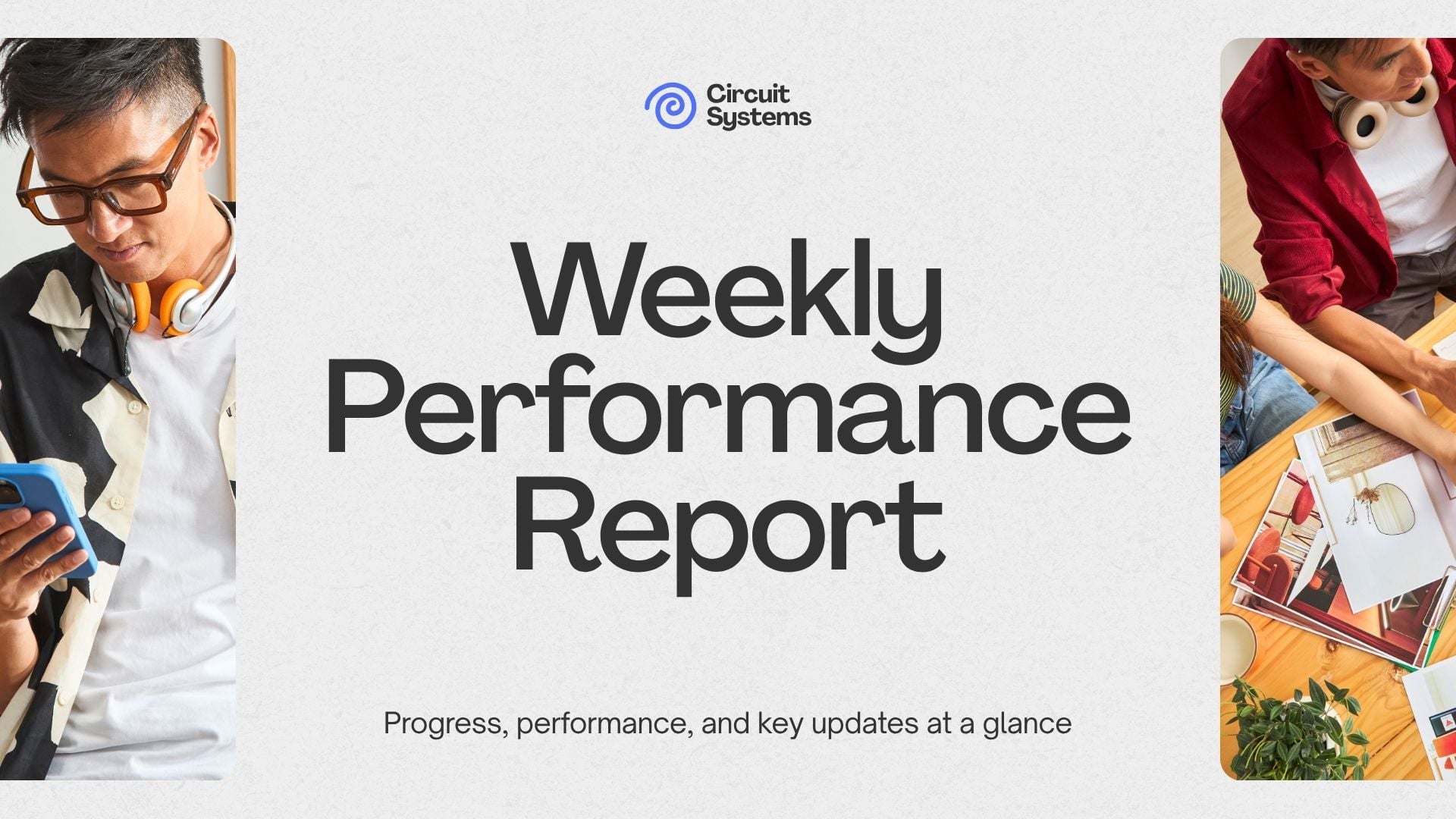 Weekly Performance Report - slide 1