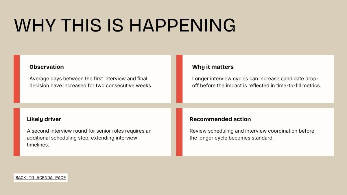 Weekly Recruitment Report - slide 8