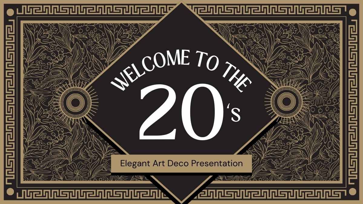 Welcome to the 20s Art Deco - slide 0