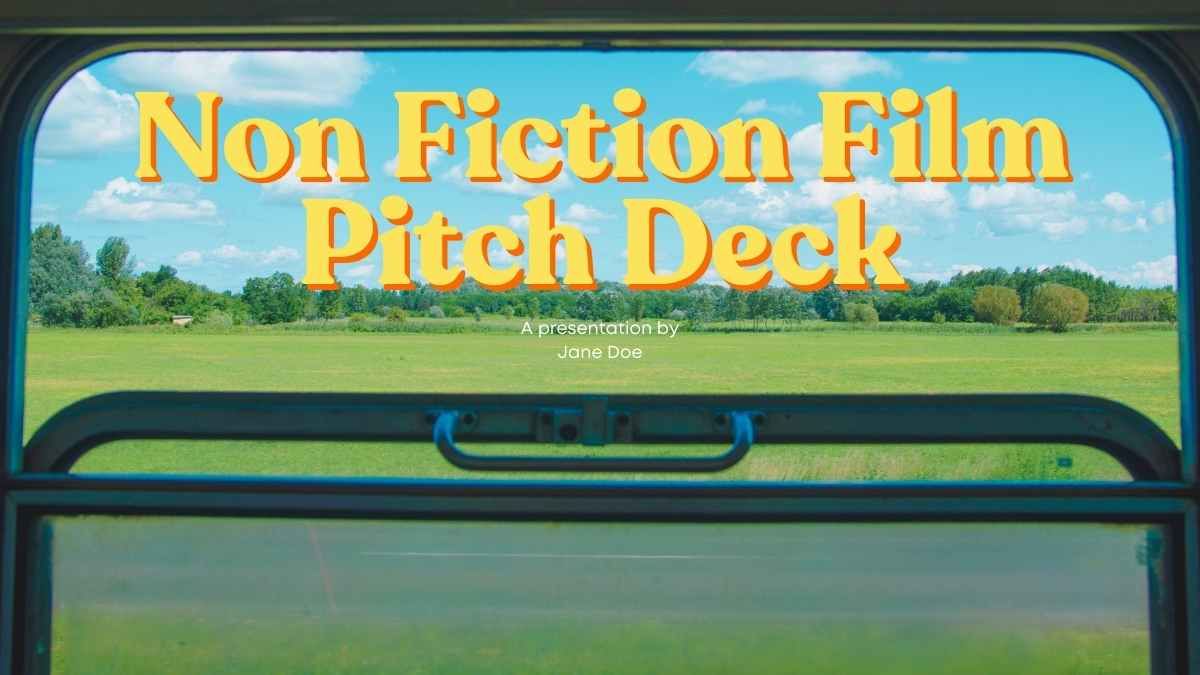 Pitch Deck de filme de não ficção de Wes Anderson - slide 0