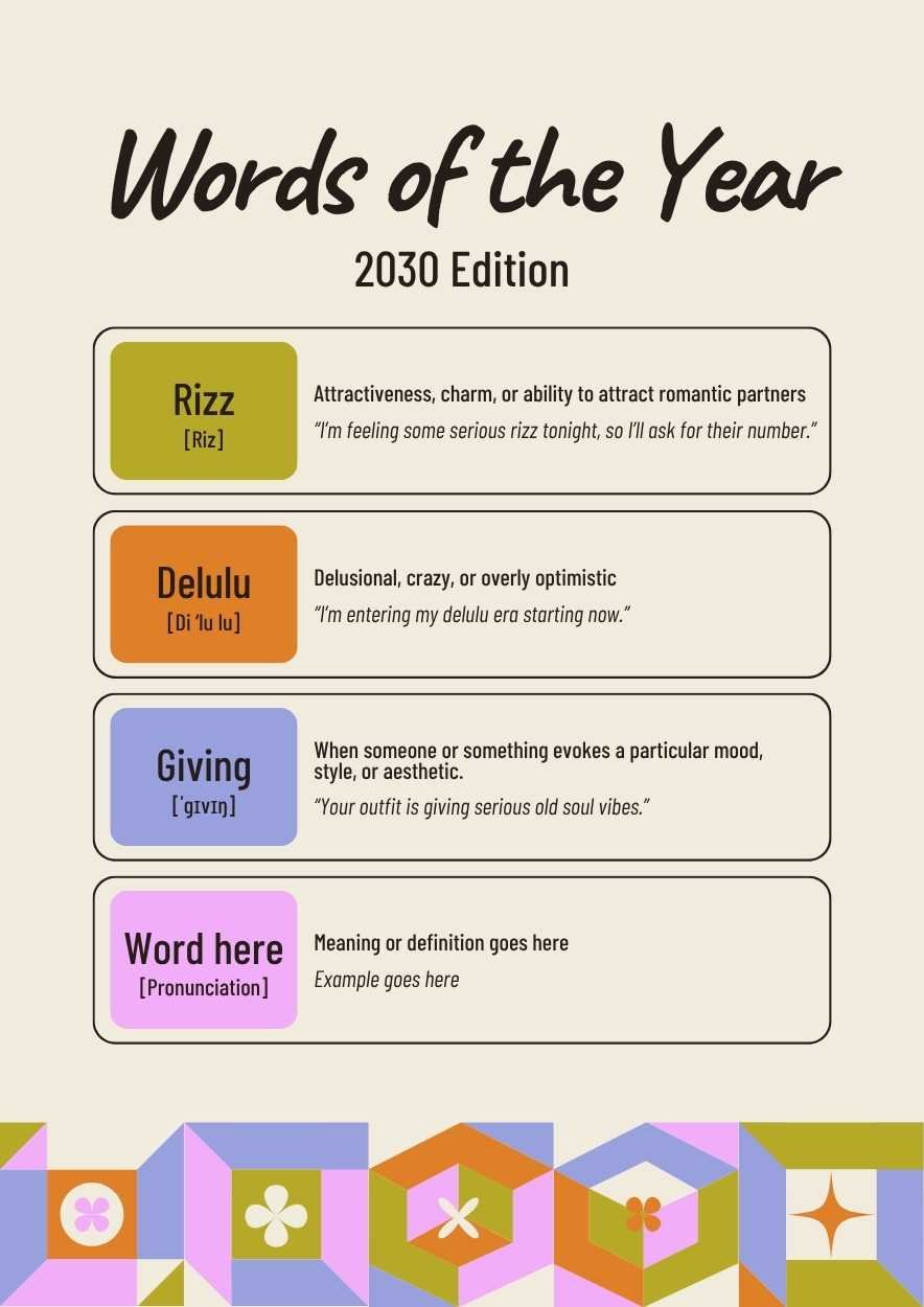 Words of the Year Decoded Poster - slide 1