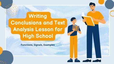 Slides Carnival Google Slides and PowerPoint Template Writing Conclusions and Text Analysis Lesson for High School 1