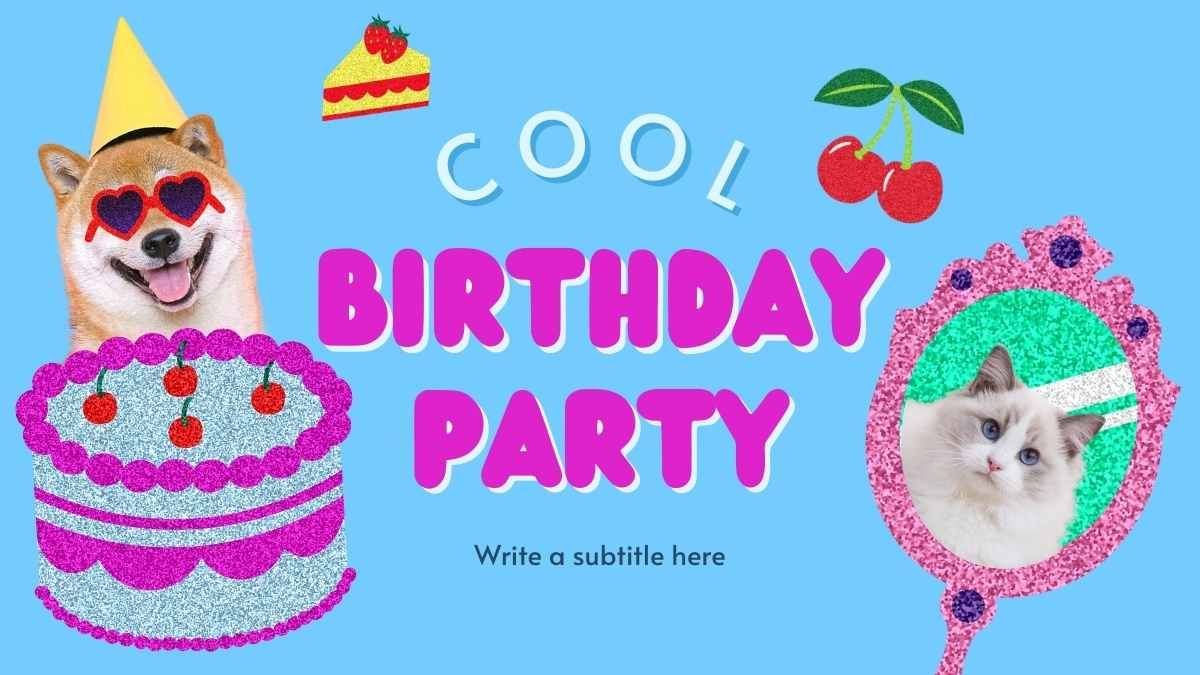 Y2K Glitter Cool Birthday Party - slide 0