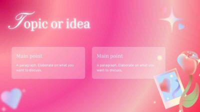 Romantic Love Hearts Background. Free PPT & Google Slides Template ...
