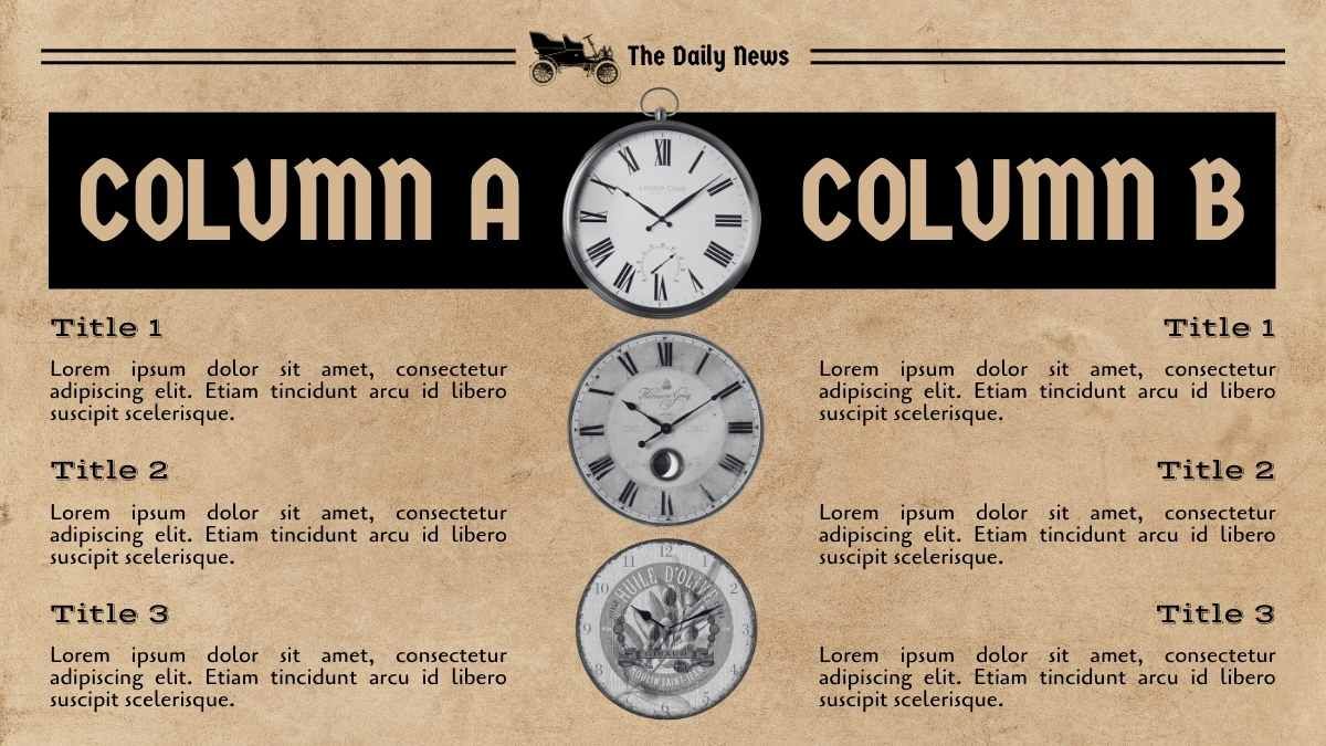 Vintage Newspaper Style Newsletter - slide 10