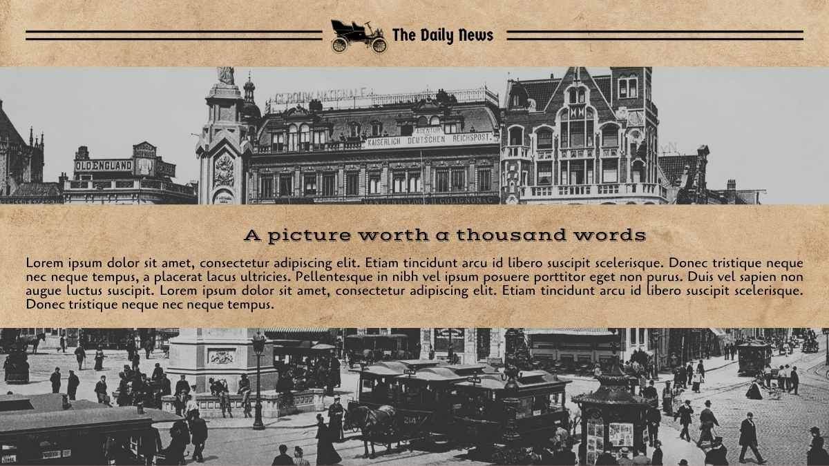 Boletim informativo estilo jornal vintage - slide 7