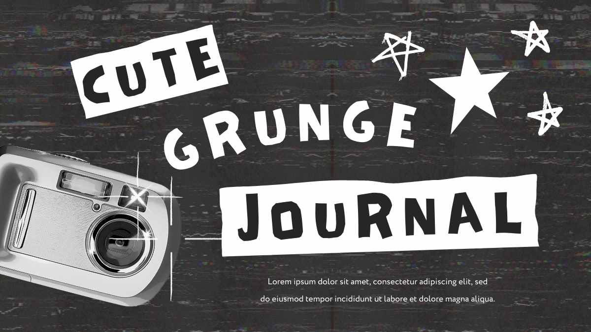 Y2k Diario Retro Grunge - diapositiva 0