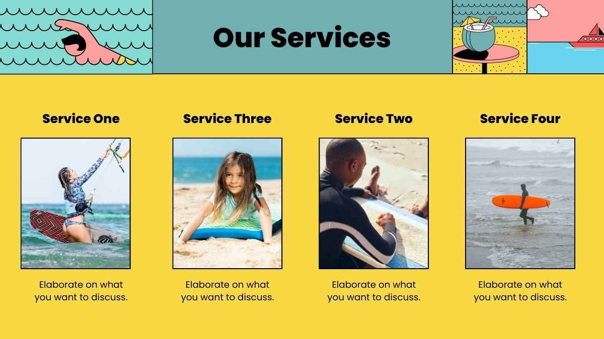 Retro Surf Brand Marketing Presentation - slide 10