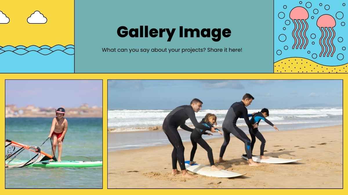Presentación de marketing estilo retro de marca de surf - slide 11