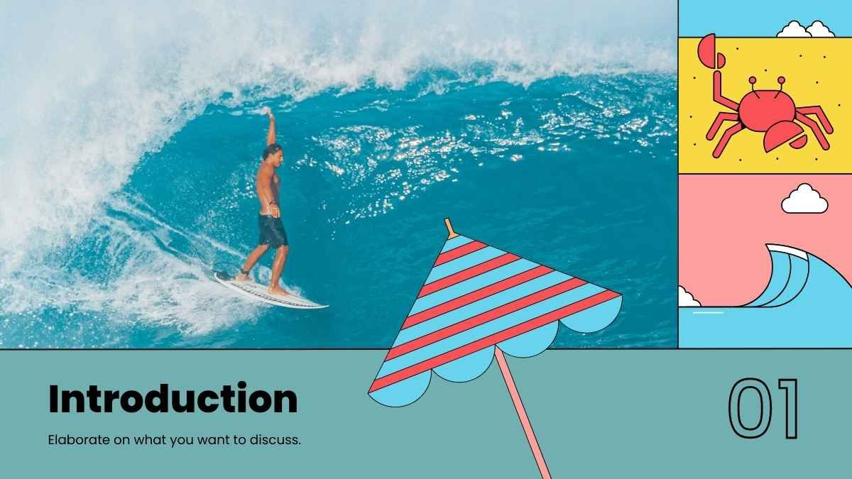 Presentación de marketing estilo retro de marca de surf - slide 3