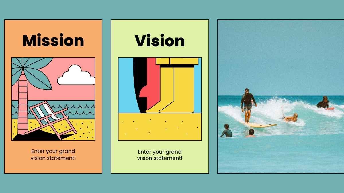 Presentación de marketing estilo retro de marca de surf - slide 6