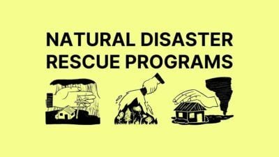 Slides Carnival Google Slides and PowerPoint Template Yellow and Black Minimal Natural Disaster Rescue Program Presentation 1