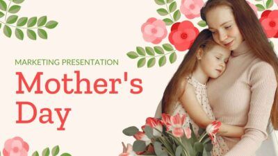 Apresentação de marketing floral para o Dia das Mães