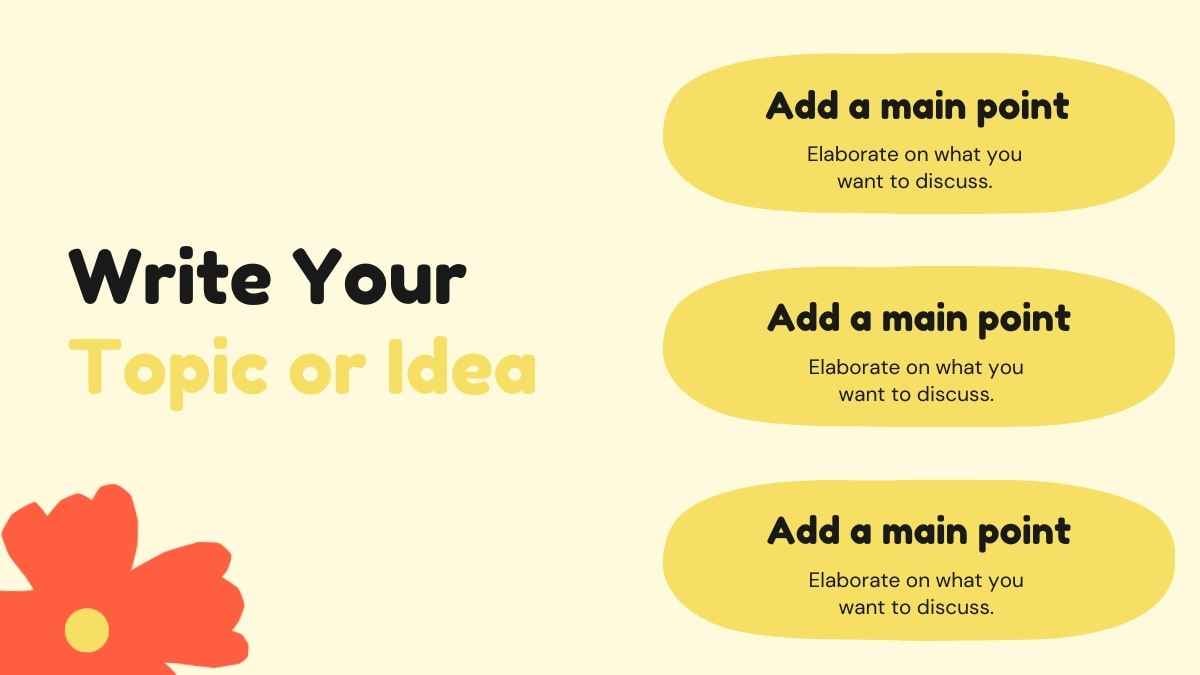 Plantillas Florales Divertidas de Doodles Amarillos y Rojos para Baby Shower - diapositiva 6