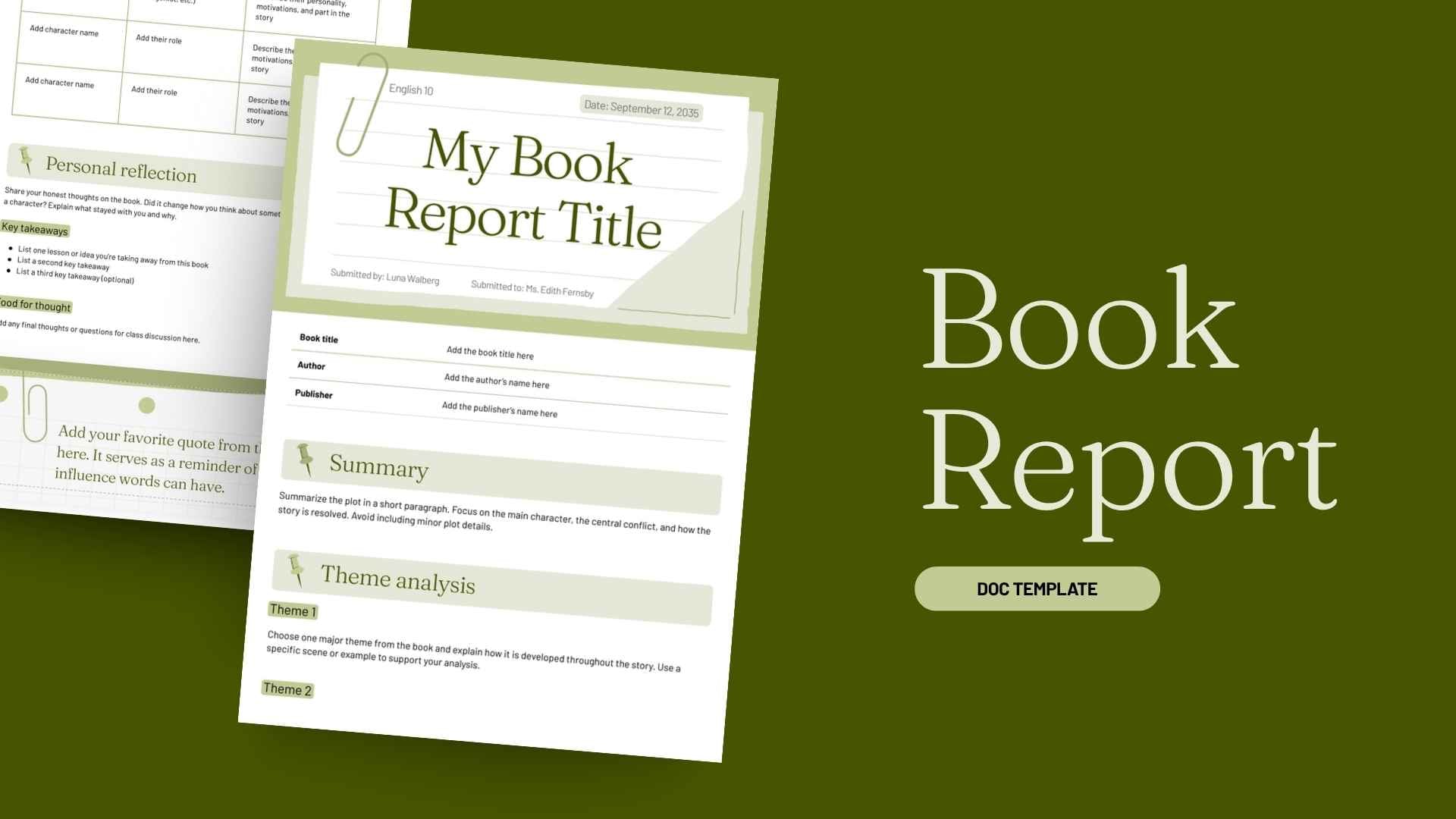 Book Report Doc - slide 1