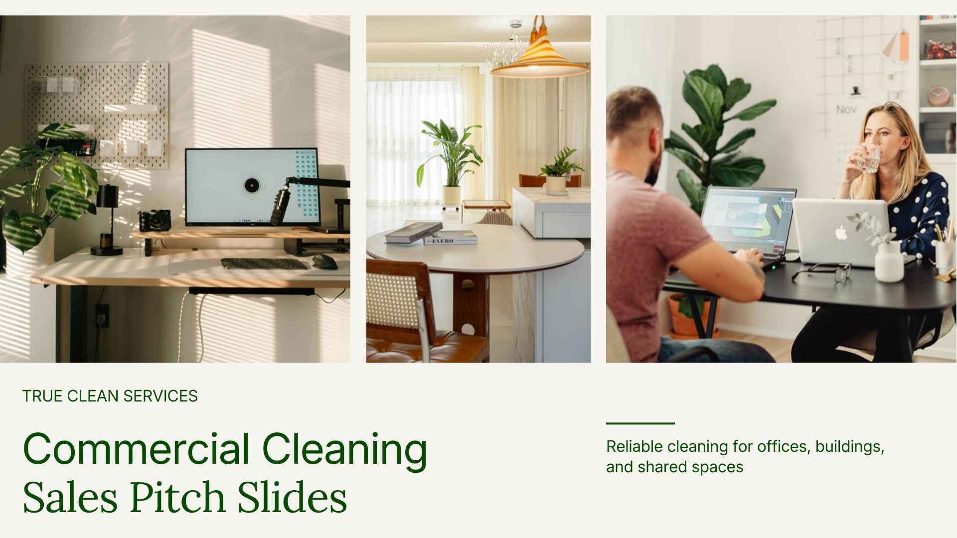 Commercial Cleaning Sales Pitch Slides - slide 1