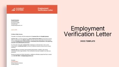Employment Verification Letter