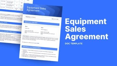 Equipment Sales Agreement Doc