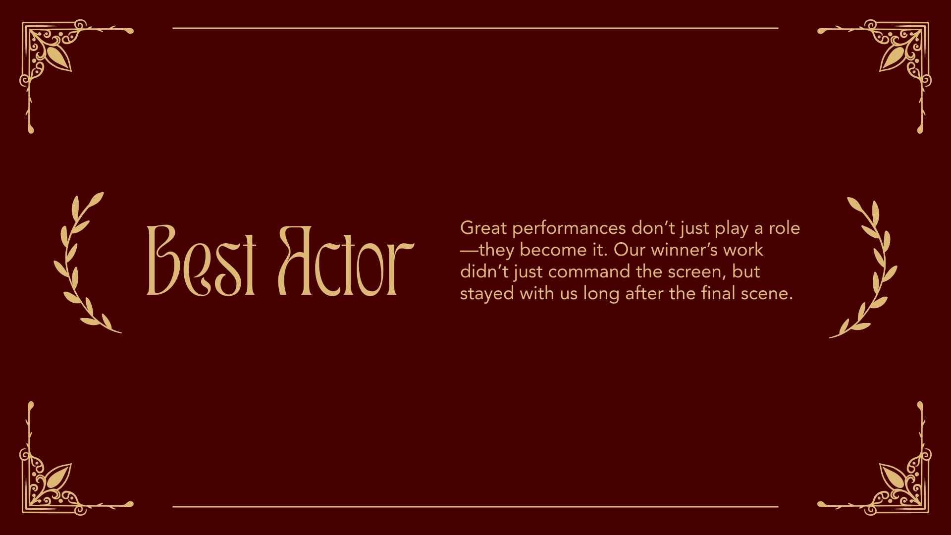 Film and TV Awards Slides - slide 4