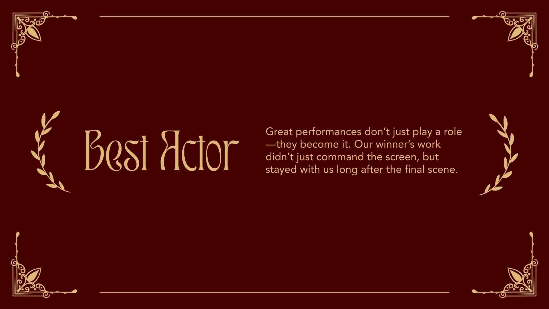 Film and TV Awards Slides - slide 4