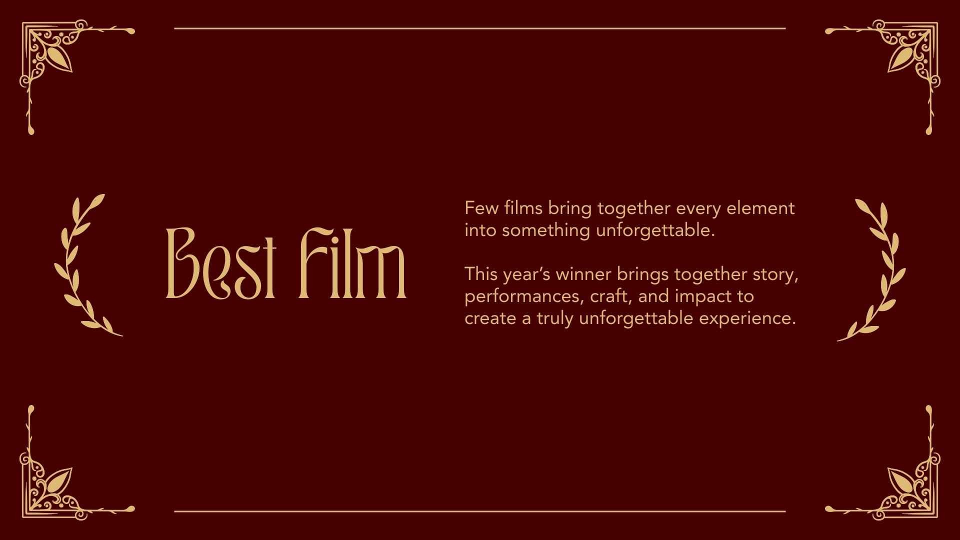 Film and TV Awards Slides - slide 10