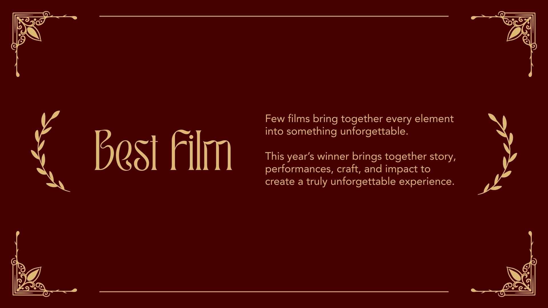 Film and TV Awards Slides - slide 10